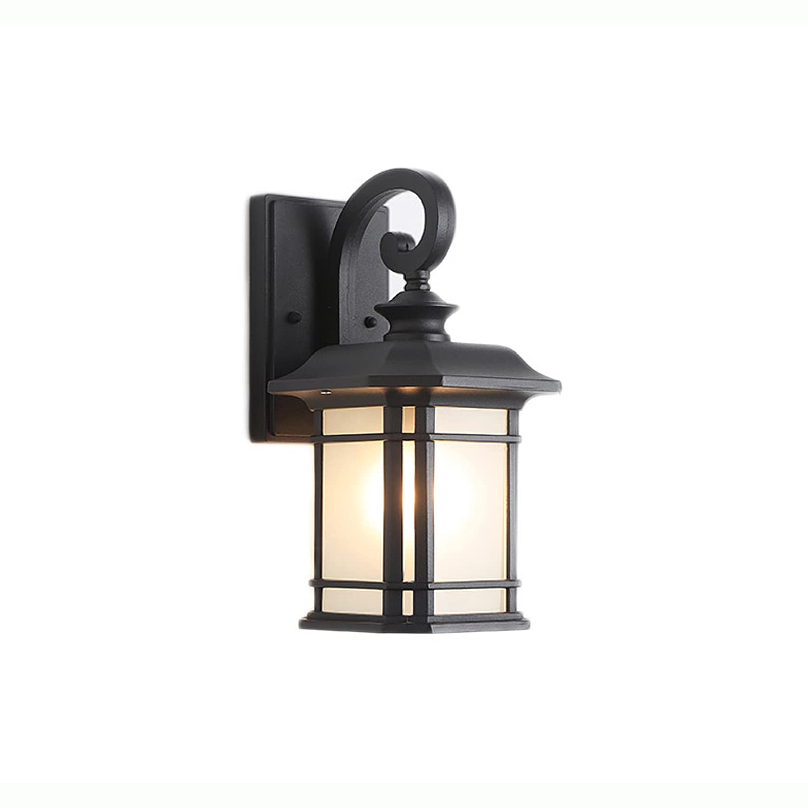Wylolik Chinese Style Waterproof Wall Sconces - Rustproof Die-Cast Aluminum Outdoor Porch Lights with Baking Finish | Durable Exterior Wall Lamp for American Country Homes, Gardens & Patios | Weather-Resistant Outdoor Lighting Solution