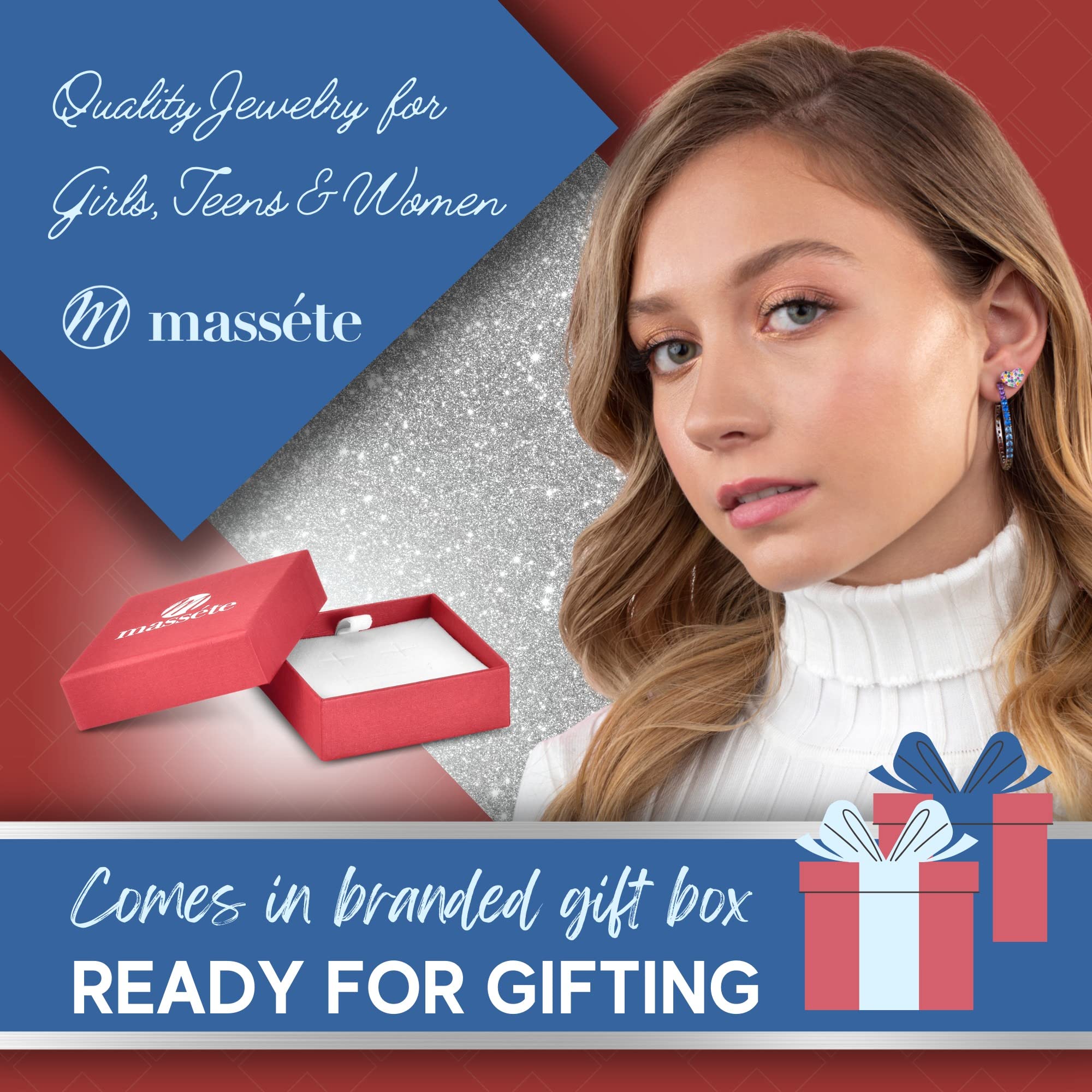 925 Sterling Silver Halo Stud Earrings with Removable Jacket - Hypoallergenic Post Earrings for Women | Perfect for Everyday Wear, Parties & Special Occasions