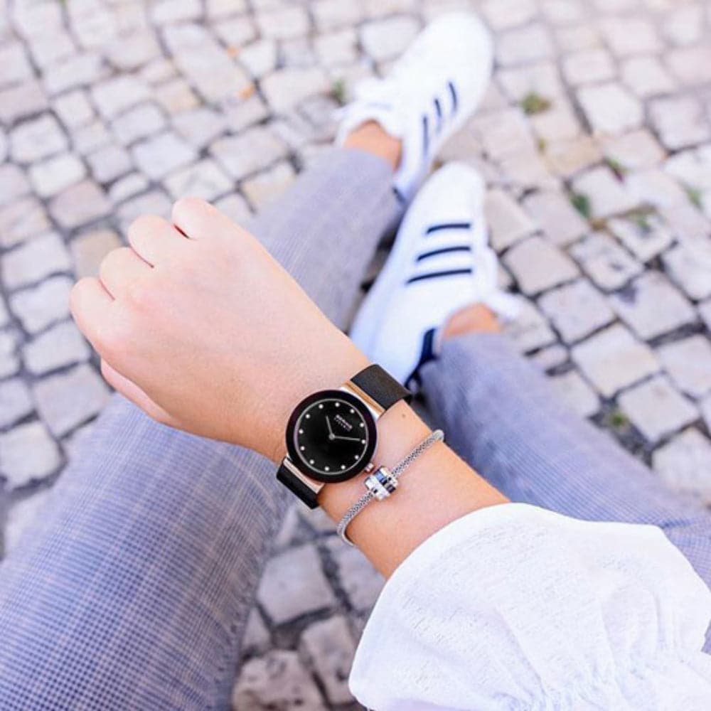 BERING 11435-166 Ceramic Women's Watch - Luxury Waterproof Analog Wristwatch for Women, Perfect for Business, Office & Everyday Wear