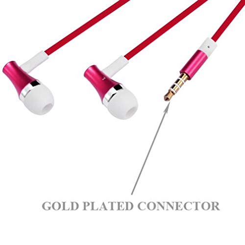 Premium Hi-Fi Wired Earphones with Built-in Mic - Noise Isolating Metal Earbuds for Motorola Moto E5 Plus | Crystal Clear Sound for Music, Calls & Gaming | Perfect for Commuting, Workouts & Office Use