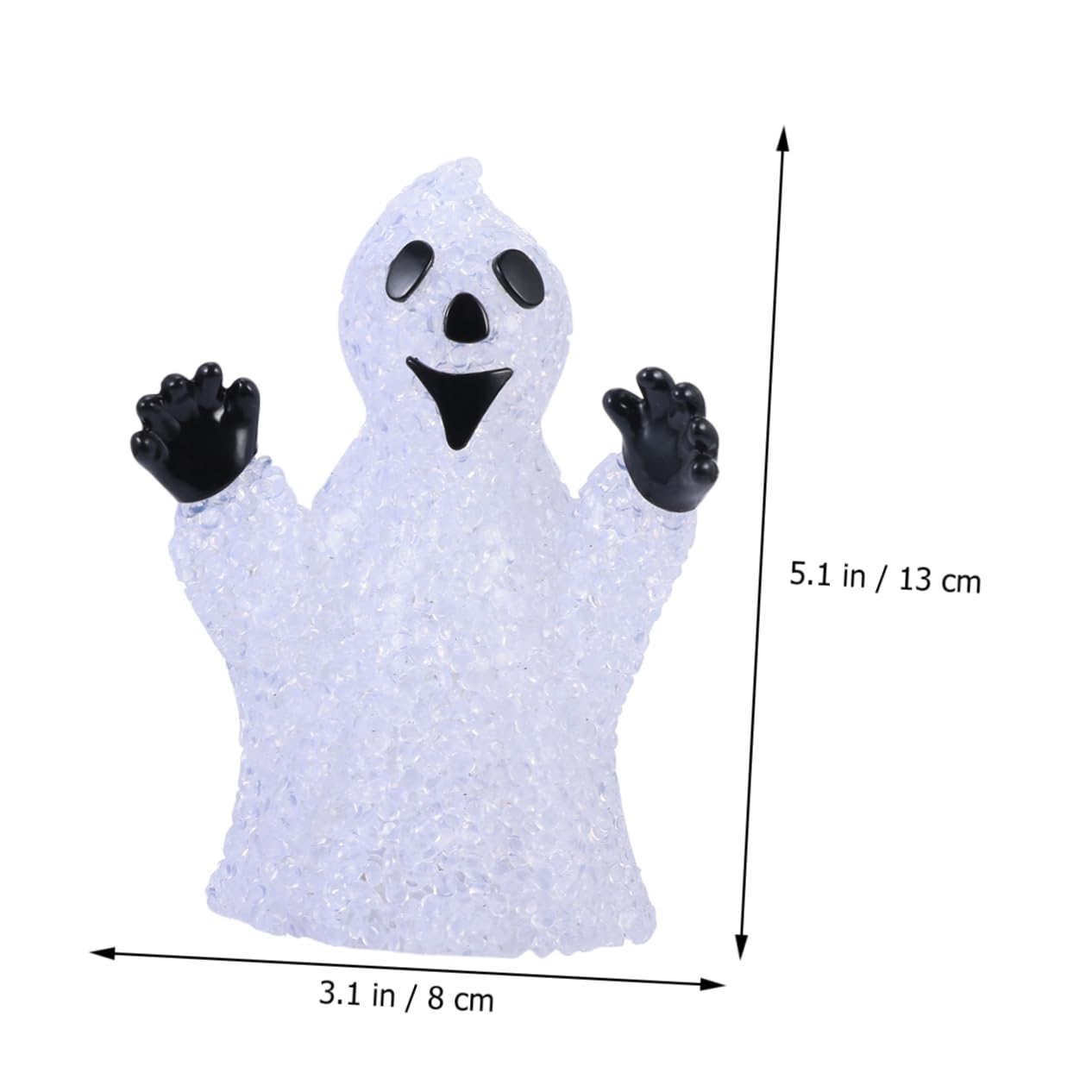 Artibetter 4 Pack Ghost Night Light - Halloween LED Bedside Lamp, Spooky Table Decor for Kids Room, Party, Dining Table & Home Decor (Perfect for Halloween Party, Bedroom Nightlight & Themed Decorations)