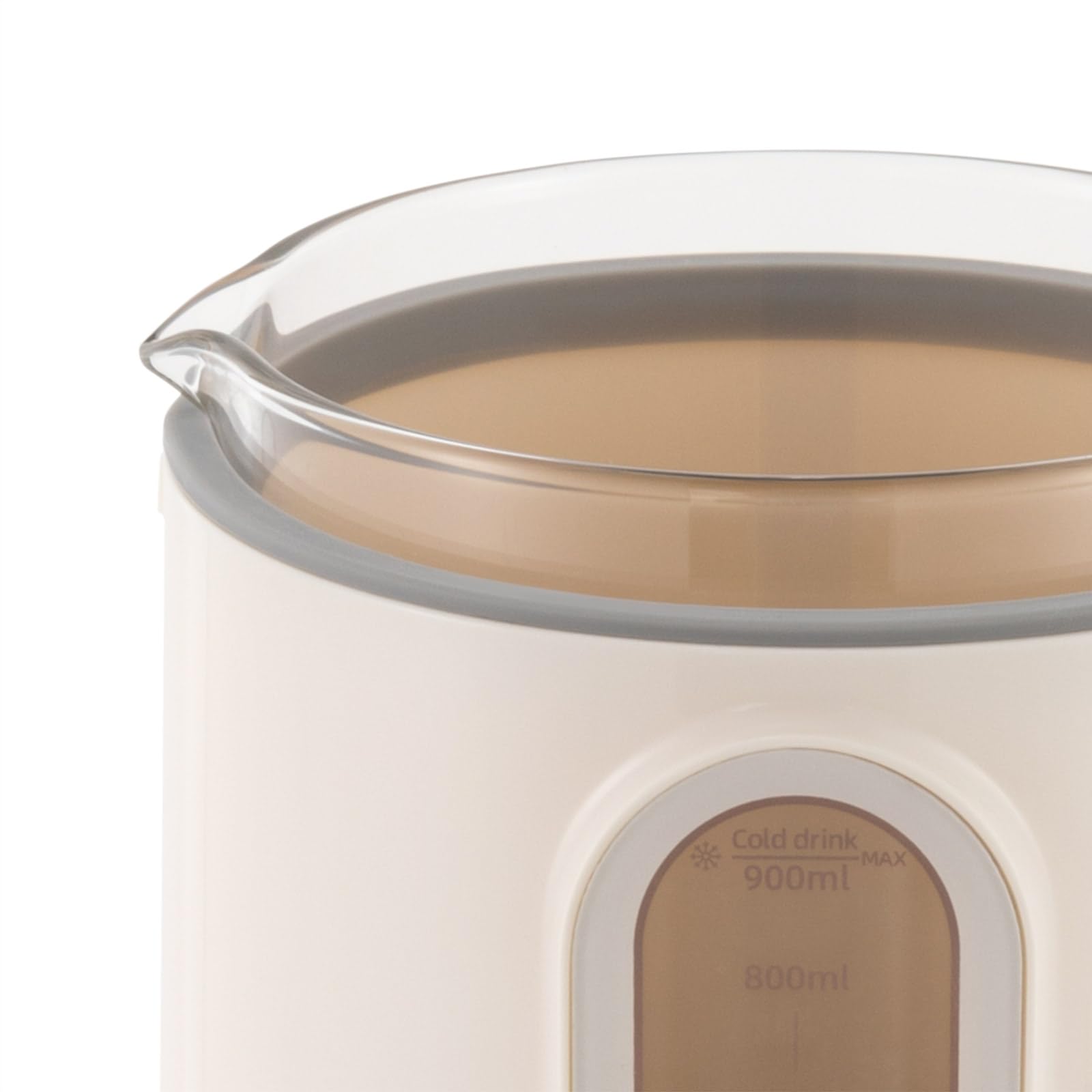 Mini Nut Milk Maker 23-30Oz - Electric Soy Milk Maker Machine for Homemade Almond, Cashew & Oat Milk - 110V White Beige Countertop Appliance - Perfect for Vegan, Dairy-Free & Healthy Smoothies at Home