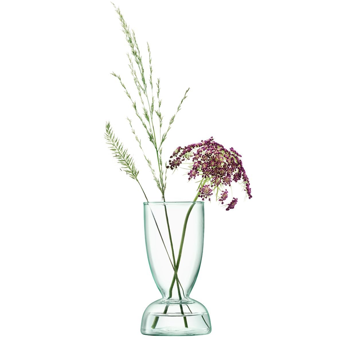 Eco-Friendly Canopy Trio Vase Set - 13cm Tall Recycled Glass Home Decor for Centerpieces, Wedding Decor & Living Room Accents