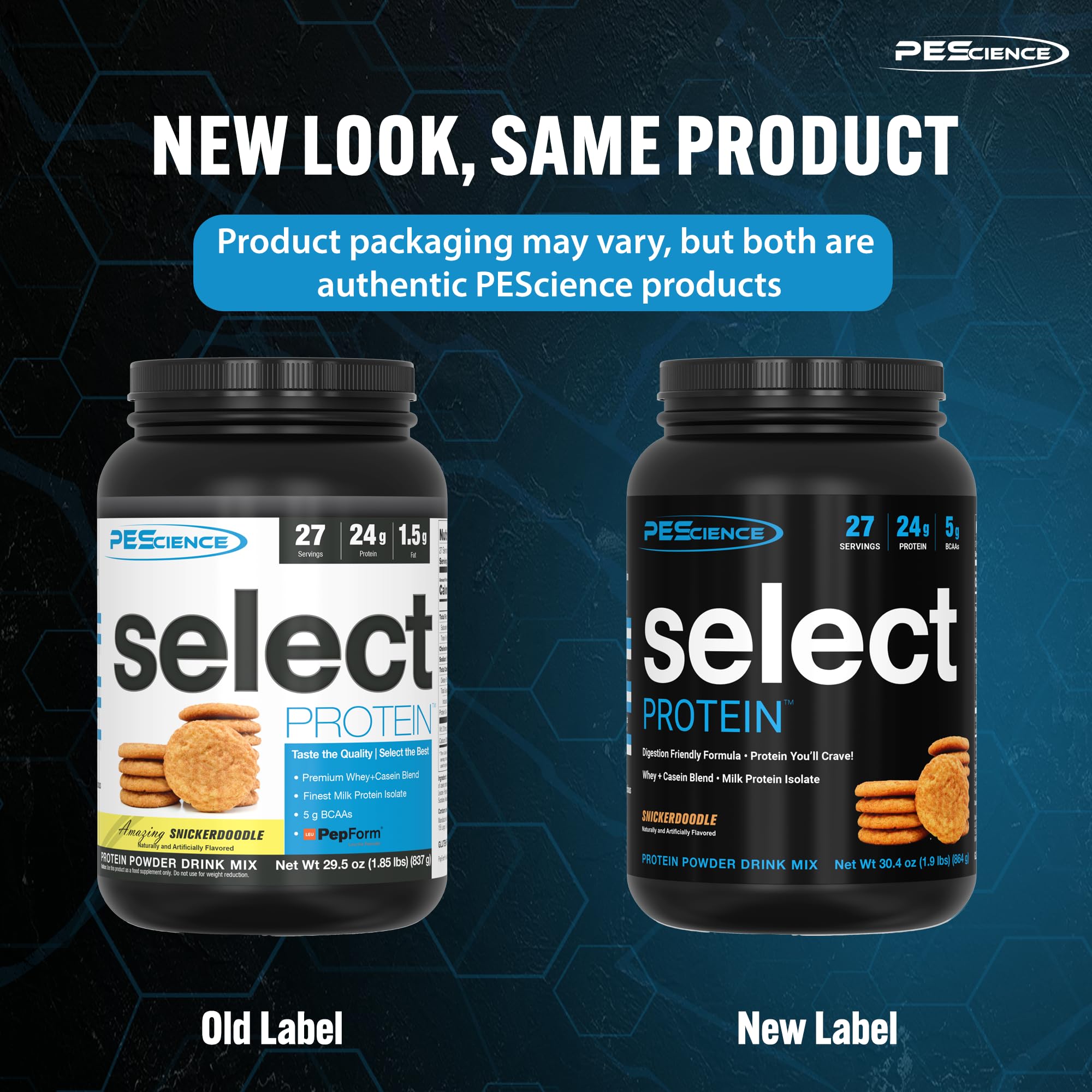 PEScience Select Low Carb Protein Powder - Snickerdoodle Flavor, 27 Servings | Whey & Casein Blend | Keto & Gluten Free | Best Tasting Clean Isolate for Men & Women | Post-Workout Recovery & Meal Replacement