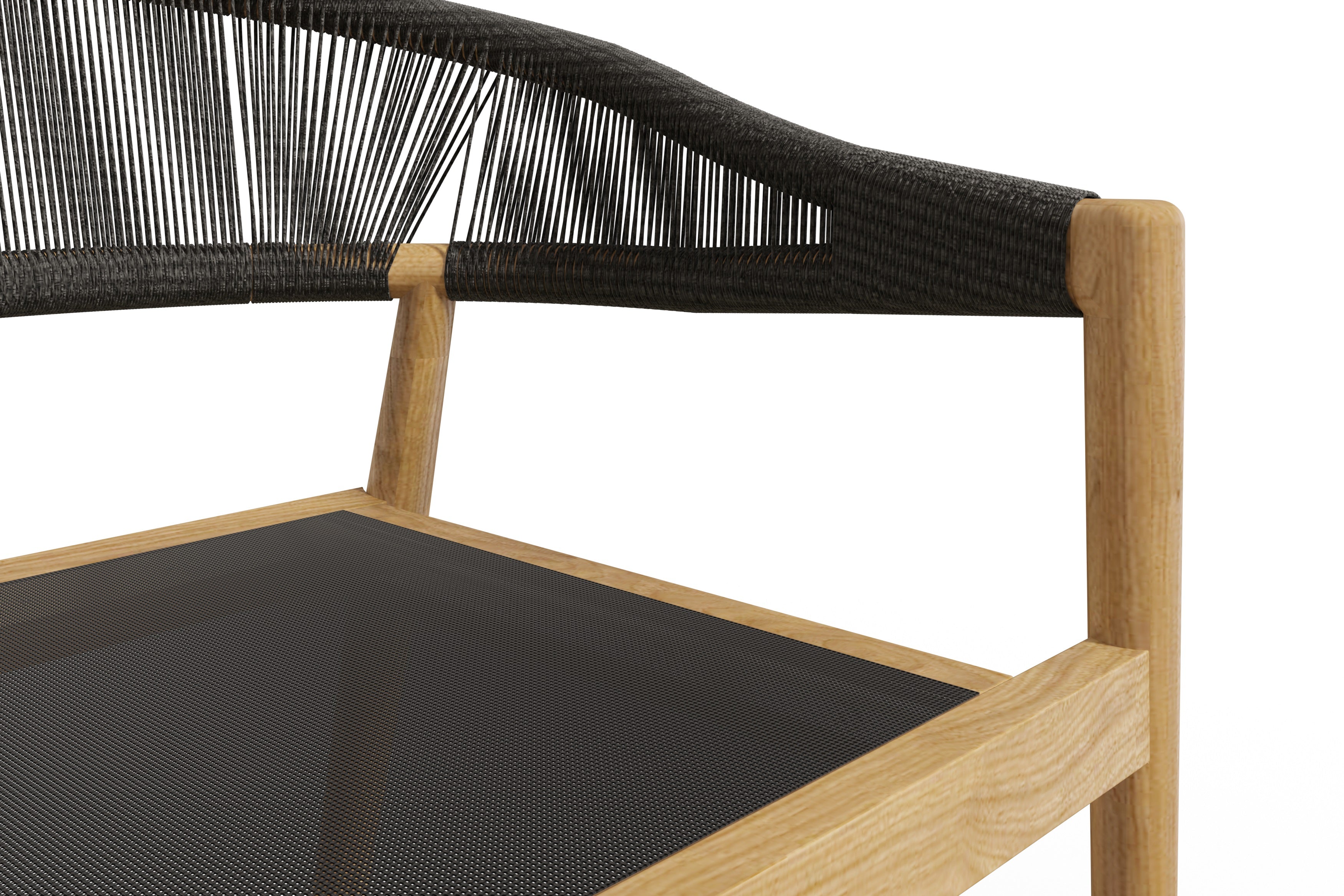 Premium Teak Outdoor Club Chair with Sunbrella Fabric Cushion - Weather-Resistant Patio Furniture for Poolside, Garden & Deck Relaxation
