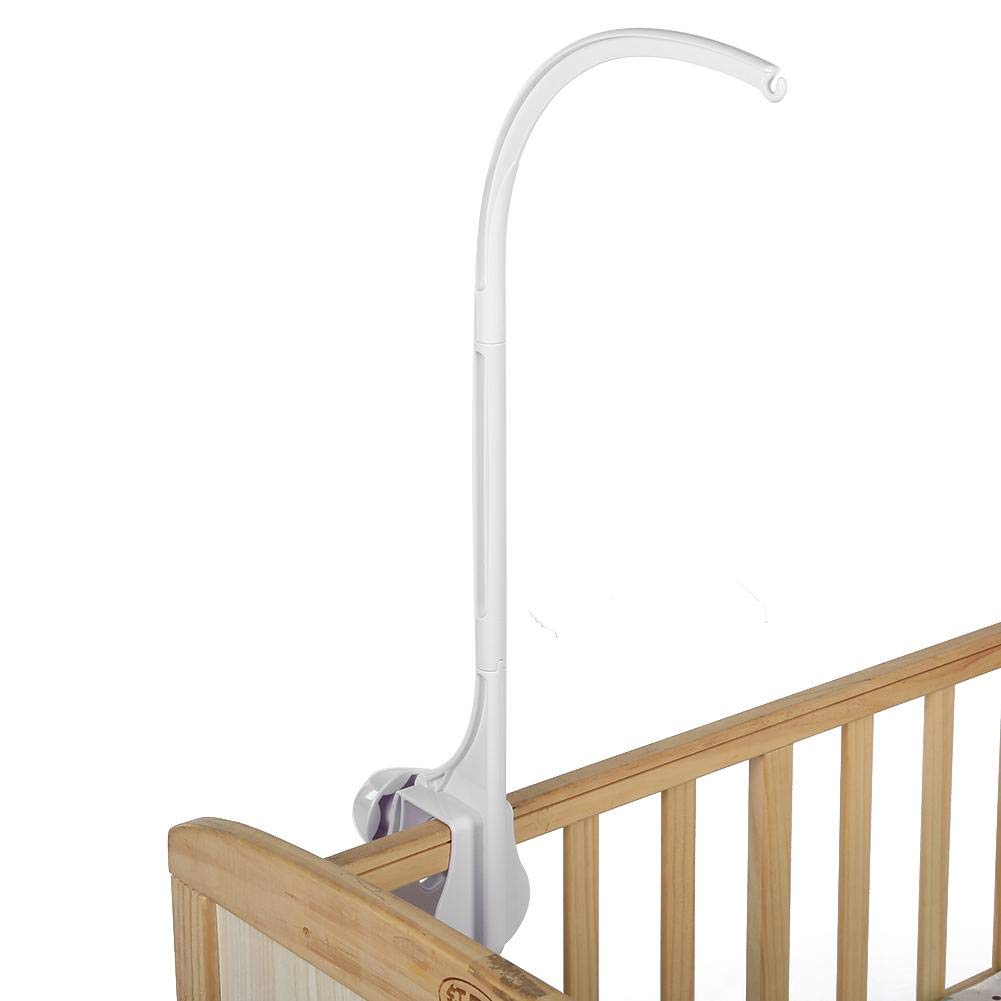 Baby Crib Bell Holder & Music Box Holder - White Crib Mobile Bed Bell for Newborns 0+ Months | Perfect for Nursery Decor & Soothing Baby to Sleep
