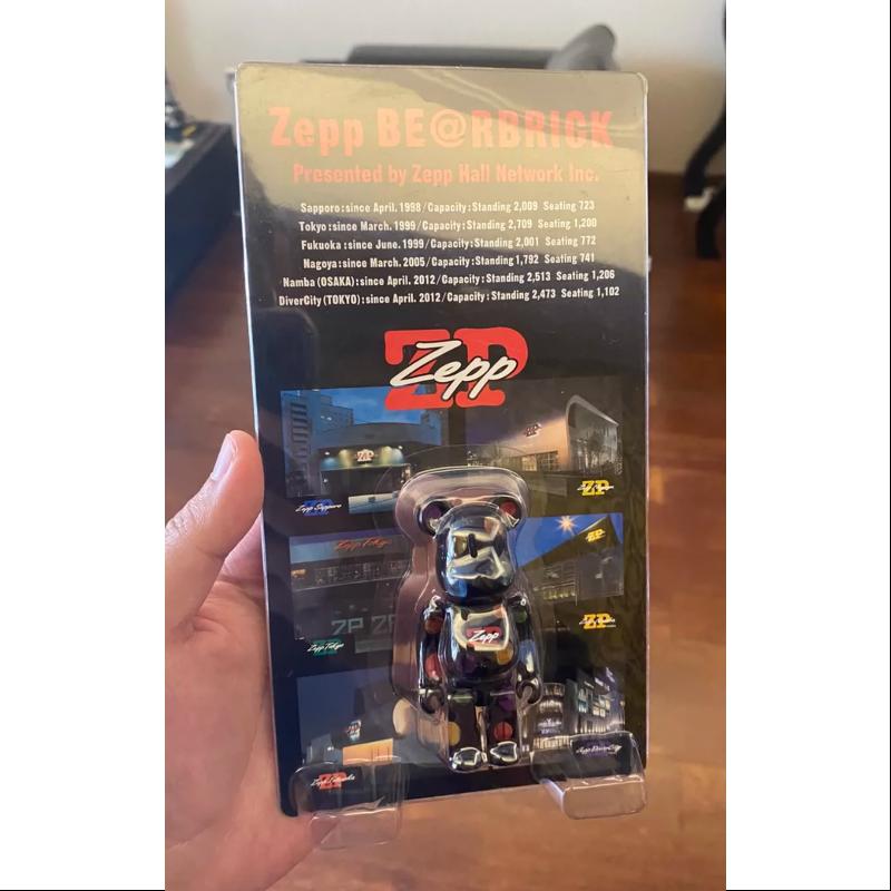 Limited Edition Bearbrick ZEPP 2015 100% Medicom Be@rbrick Collectible Figure - Perfect for Display, Gifts & Anime Collections
