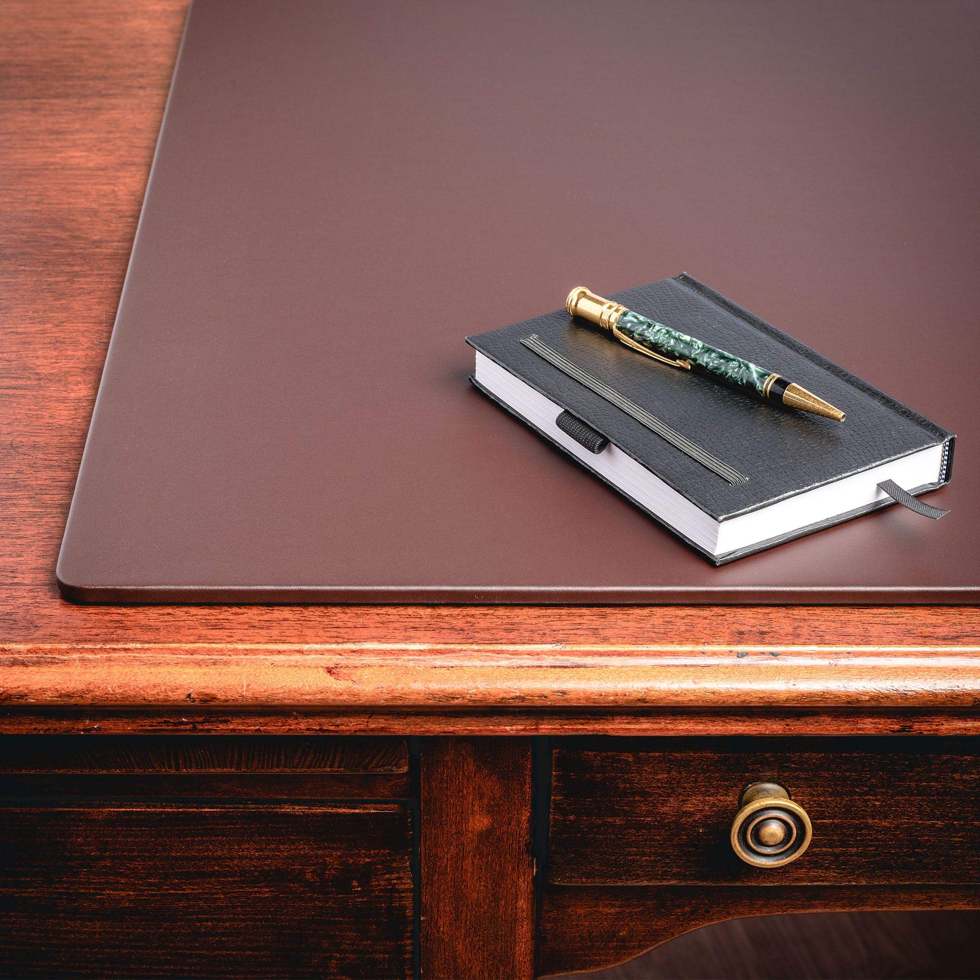Premium DACASSO Leatherette Conference Table Pad - Luxury Leather Desk Blotter for Writing & Office Use - Padded Executive Desk Protector (38