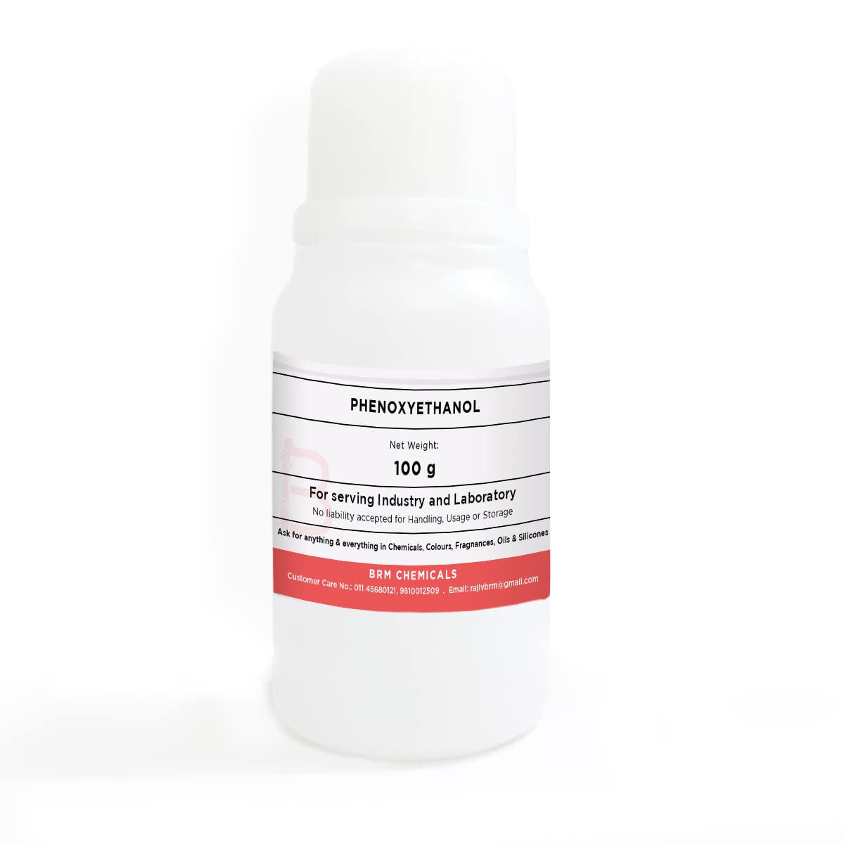 BRM Chemicals Phenoxyethanol 100g - Preservative for DIY Soap Making, Shampoo, Lotion, Cosmetics | Skin & Hair Care Moisturizer | Safe for Face & Body Use | Home & Personal Care Products (1 Pack)