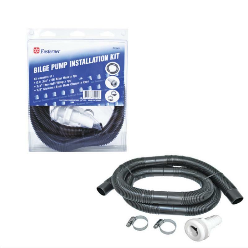 Bilge Pump Hose Kit - Marine Grade, Flexible & Durable for Boat Bilge Water Removal - Perfect for Sailboats, Yachts & Fishing Boats