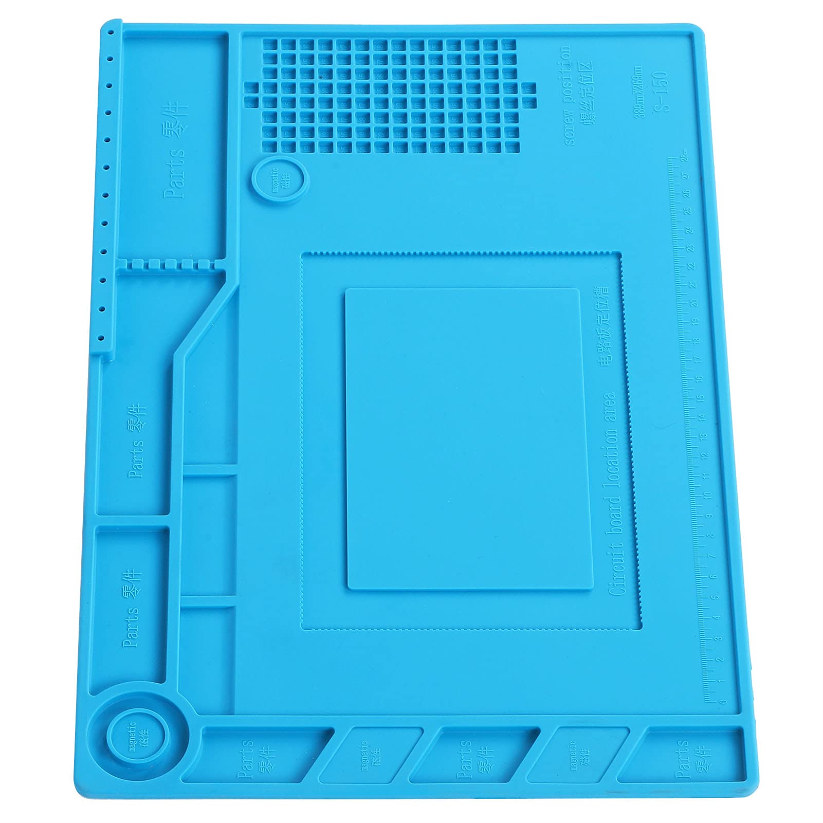 Premium Electronic Repair Mat - Heat Resistant Magnetic Silicone Work Mat for Phone & Device Repairs | Ideal for DIY, Workshop & Professional Technicians