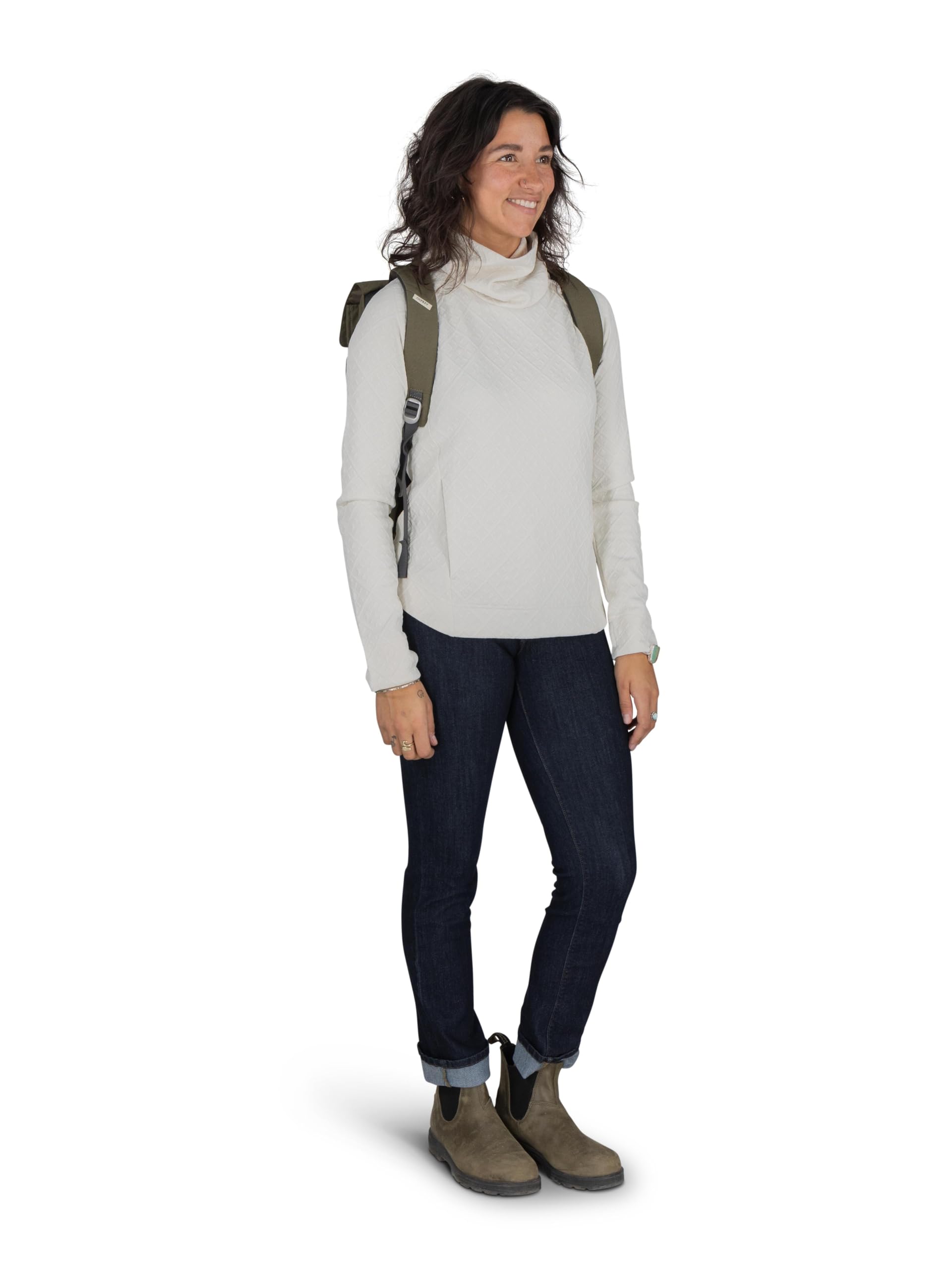 Osprey Arcane Flap Pack - Recycled Fabric Everyday Backpack for Urban Commute & Travel - Earl Grey/Sandy Grey Heather - Perfect for Work, School & Outdoor Adventures