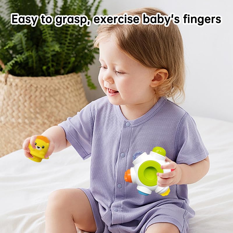 **Best Baby Sensory Toys for Toddlers 18+ Months - Montessori Busy Ball, Airplane & Car Seat Travel Toys - Fidget Cube for Toddler Activities & Learning - Perfect for Airplane, Car & Home Play**