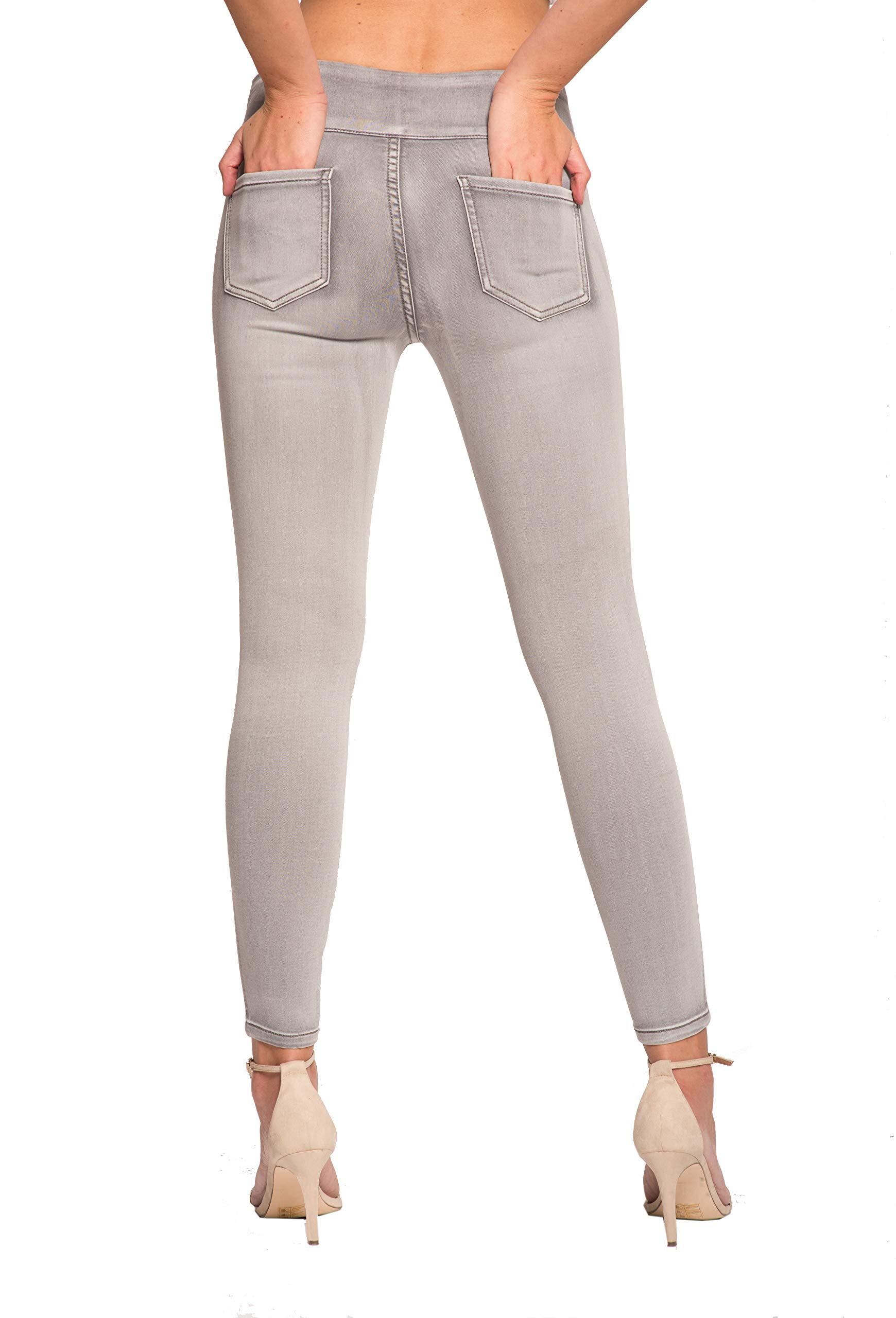 LIOR PARIS Signature Power Stretch Jane 5 Wash Skinny Jeans for Women - Comfortable High Waist Slim Fit Denim Pants for Casual Wear & Night Out
