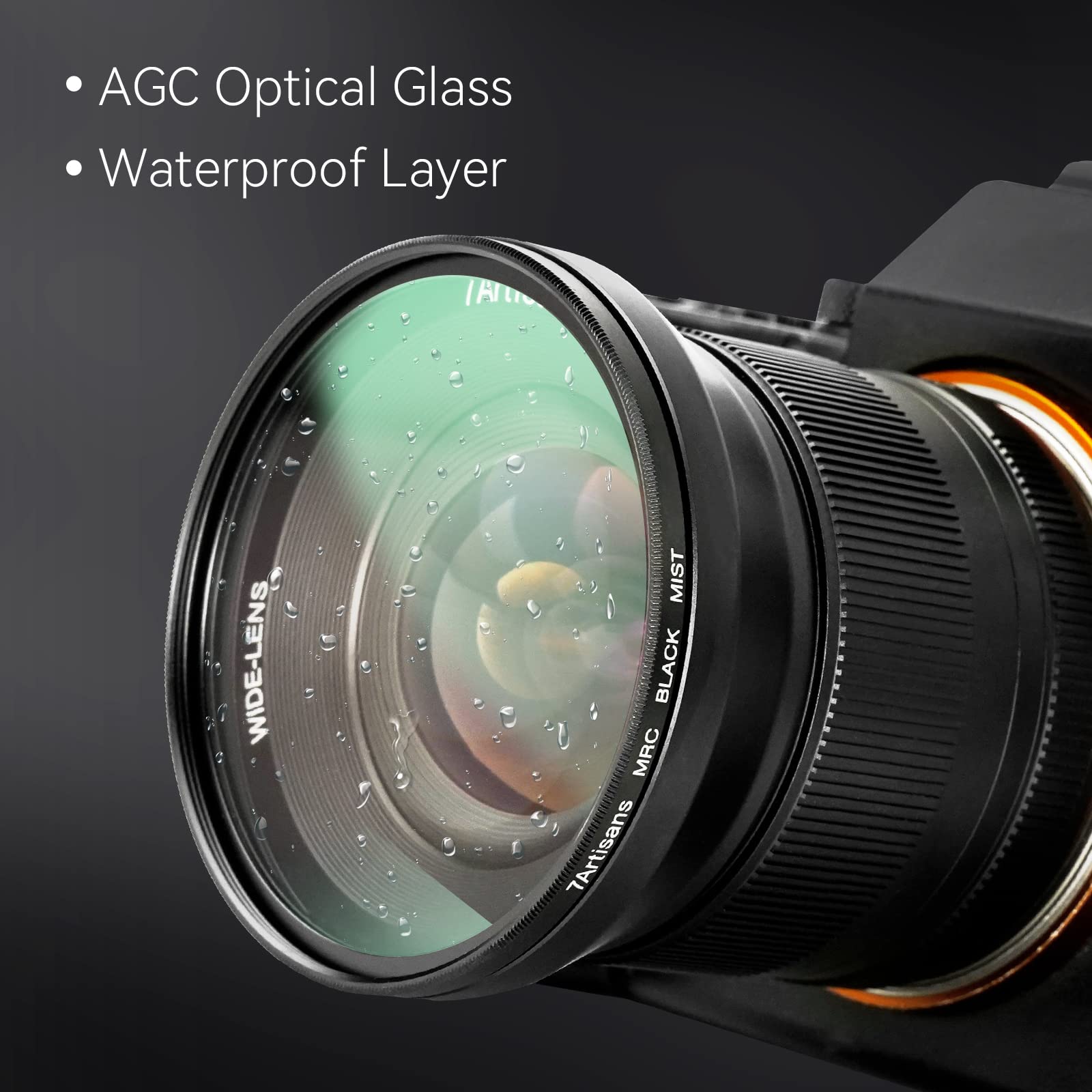 7artisans 52mm Black Mist Filter 1/8 - Aluminum Alloy Optical Glass for Natural Soft Diffuser & Cinematic Dream Effect - Perfect for Photography, Videography, and Filmmaking Scenes