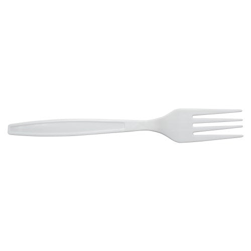 Heavy Duty White Plastic Forks - 1000 Count Bulk Pack - Perfect for Parties, Catering, and Outdoor Events