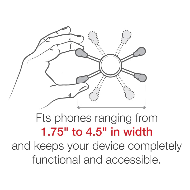 RAM Fork Stem Mount with Double Arm & Universal RAM X Grip Phone Holder - Compatible with Smartphones, GPS & Tablets - Perfect for Motorcycles, Bikes & ATVs (RAM B 176 A UN10U)
