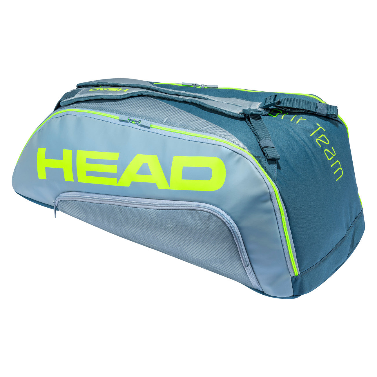 Head Tour Team Extreme Supercombi 9-Pack Tennis Racquet Bag - Yellow/Grey | Durable Multi-Racquet Storage for Tennis Players & Coaches | Perfect for Tournaments, Training & Travel