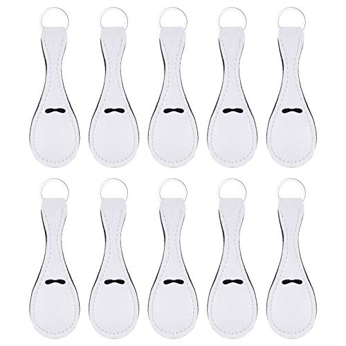10 Pack Sublimation Blank Chapstick Holder Keychains - Lipstick Holder Keychains for Women & Girls - Bulk Personalized Keychain Accessories - Perfect for Gifts, Promotions & Everyday Use