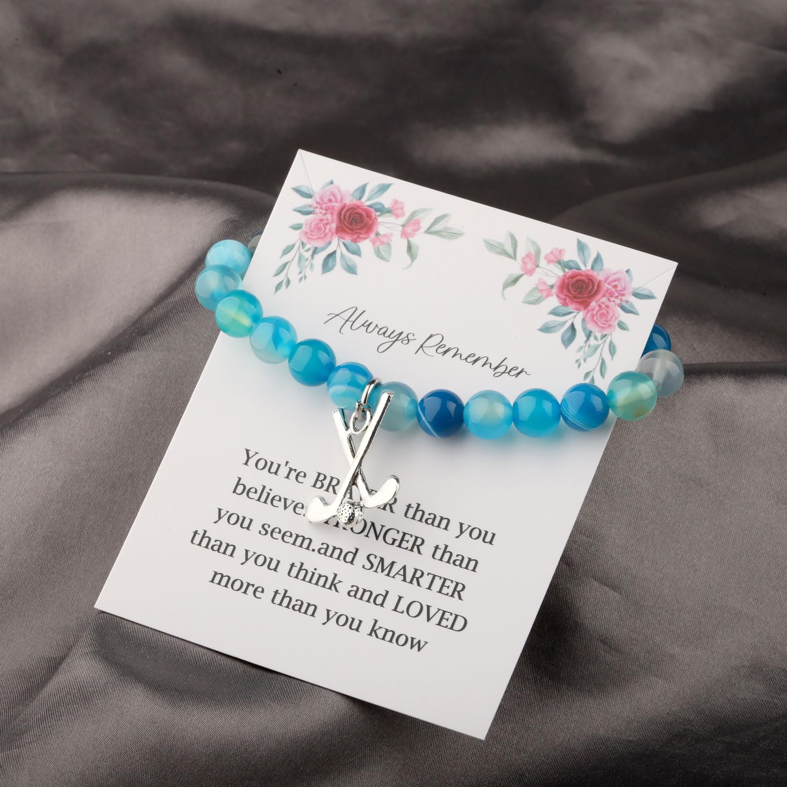 **WSNANG Golf Bracelet for Women & Men - Inspirational Golf Jewelry Gift for Golf Lovers, Players & Club Teams - Perfect for Golf Tournaments, Birthdays & Special Occasions**