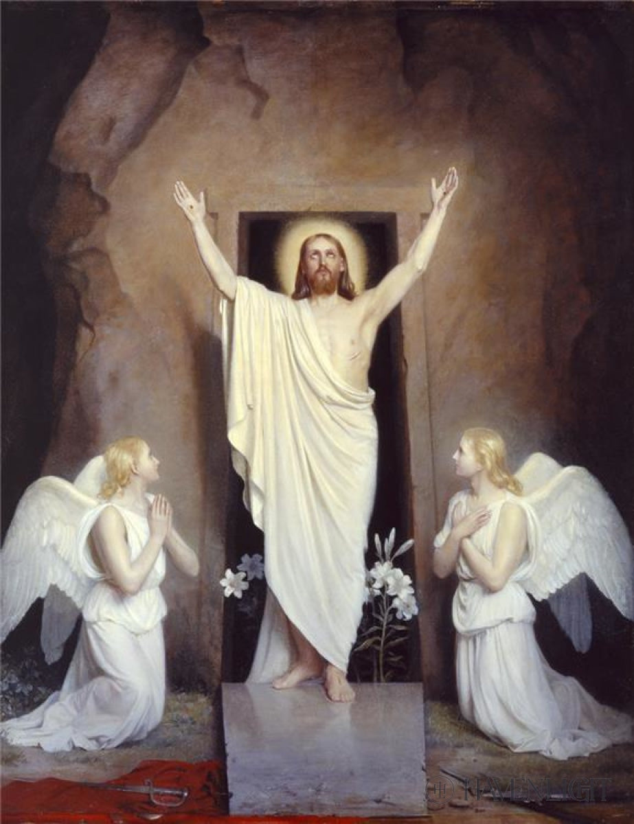 Resurrection By Carl Bloch - Religious Art Print for Home Decor, Church, and Inspirational Gifts