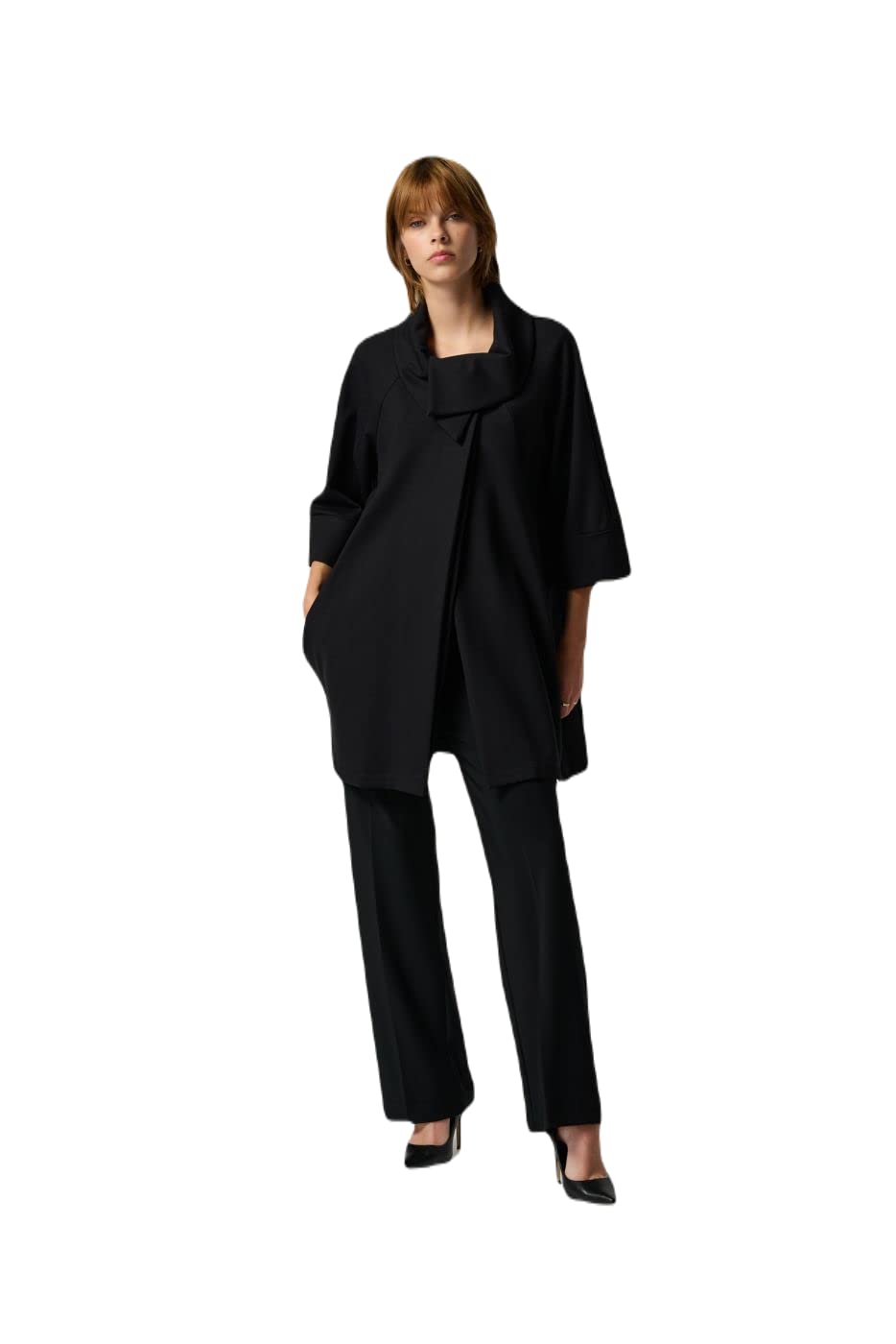 Stylish Cowl Neck Wrap Coverup Coat - Fashionable Women's Outerwear for Beach, Evening & Casual Wear | Wrap Design Style 153302