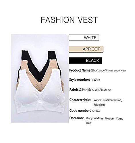 Breathable High Impact Sports Bras for Women - 2/3 Pack Comfortable Mesh Workout Tops with Padding - Perfect for Running, Yoga & Gym Training