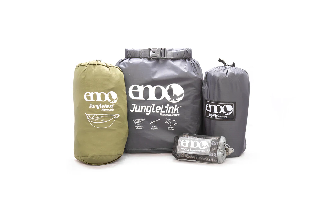 Eno JungleLink Hammock System - Lightweight Portable Camping Hammock with Tree Straps - Perfect for Backpacking, Hiking & Outdoor Adventures
