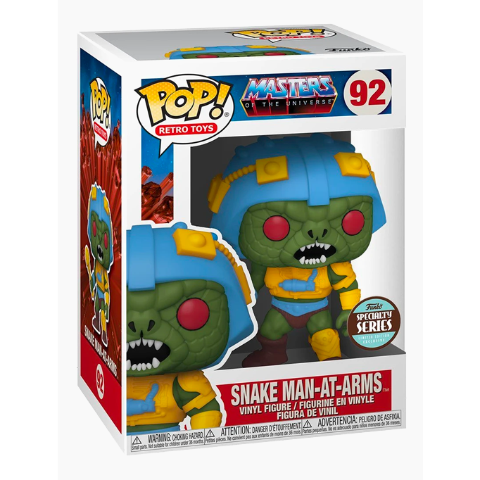 Masters of the Universe Snake Man At Arms Action Figure - He-Man Collectible Toy for Adults & Kids - Perfect for Display, Play, and Nostalgic Gift Giving