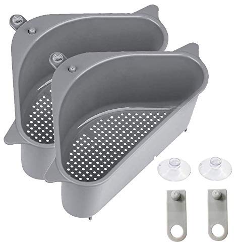 Garuda Enterprise Multipurpose Kitchen Sink Basket - Corner Sink Strainer, Plastic Dish Organizer & Drain Tray for Efficient Kitchen Organization | Perfect for Washing Dishes, Draining Fruits & Organizing Utensils