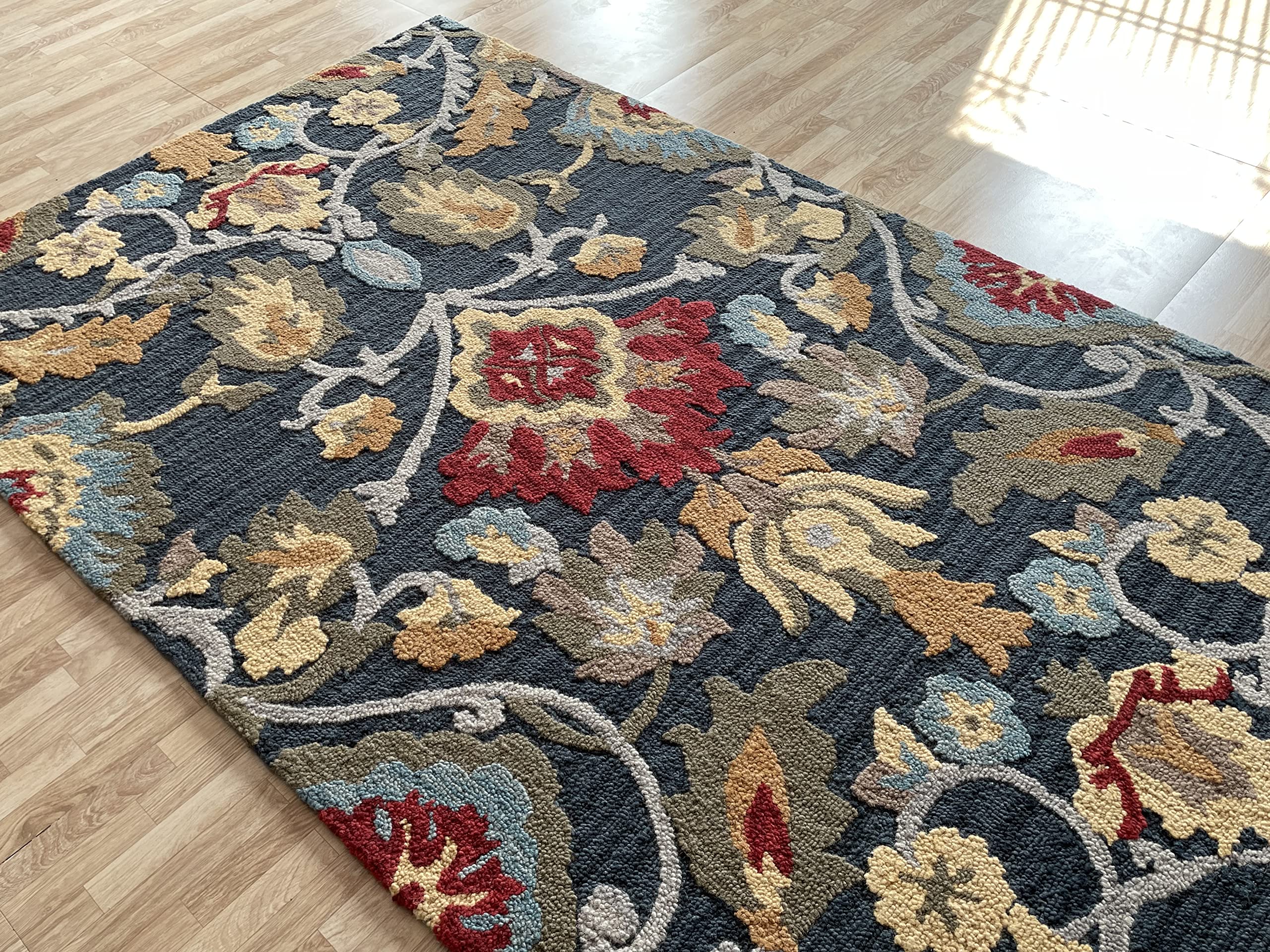 Hand Tufted Area Rug 9x12 - Soft & Durable for Living Room, Bedroom, Home Decor - Perfect for Cozy Spaces & Modern Interior Design