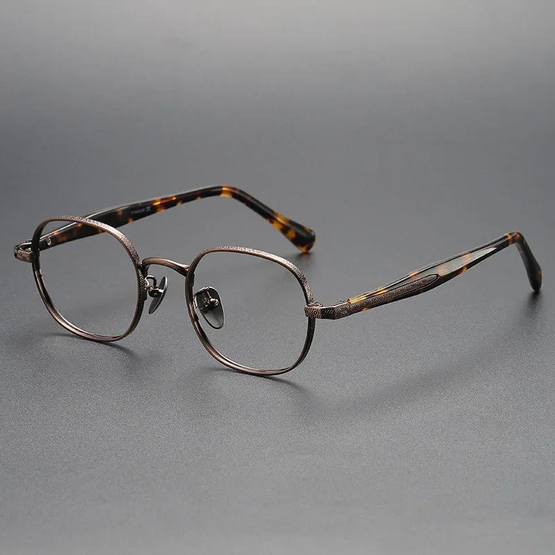 Stylish Aror Women's Full Rim Small Oval Titanium Acetate Eyeglasses Frame 41465 - Lightweight & Durable for Work, Reading & Everyday Fashion