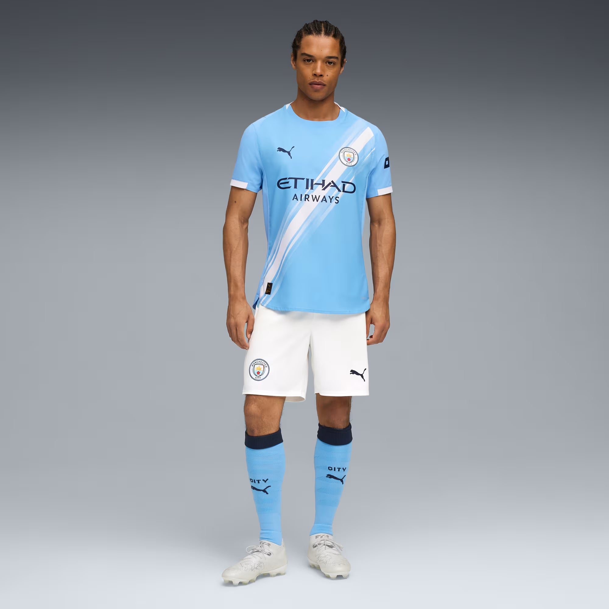 PUMA Manchester City 2025/26 Match Home Jersey - Authentic Football Soccer Shirt for Men - Official Premier League Team Kit - Perfect for Matchdays, Training & Fan Support