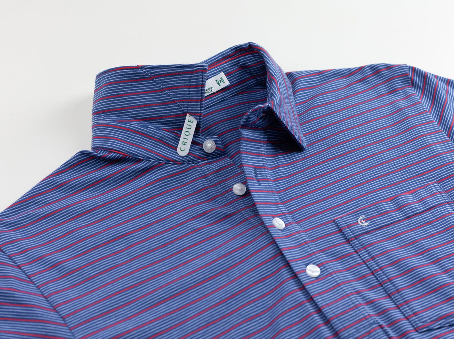 Premium Top Shelf Players Shirt - Condesa Stripe Navy Blue - Perfect for Casual Wear, Beach Outings & Summer Parties