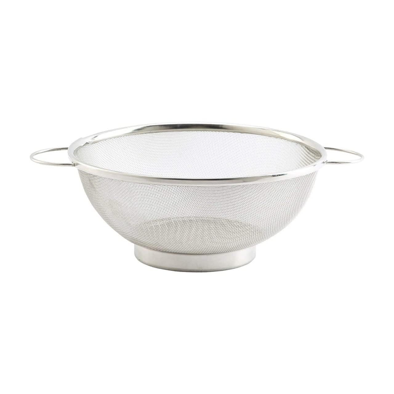 Premium Stainless Steel Black Olive Wire Mesh Colander Basket - Heavy Duty Strainer with Strong Handles for Fruits, Vegetables, Rice - Ideal for Kitchen, Restaurant, Camping & Food Prep (16 Inch)