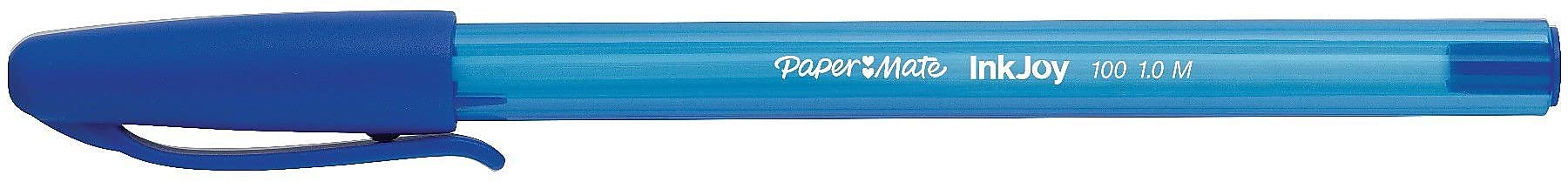 Paper Mate InkJoy 100ST Ballpoint Pens - Medium Point (1.0mm) - 8 Pack with Black, Red & Blue Ink - Smooth Writing for Office, School & Note Taking - (1945930)