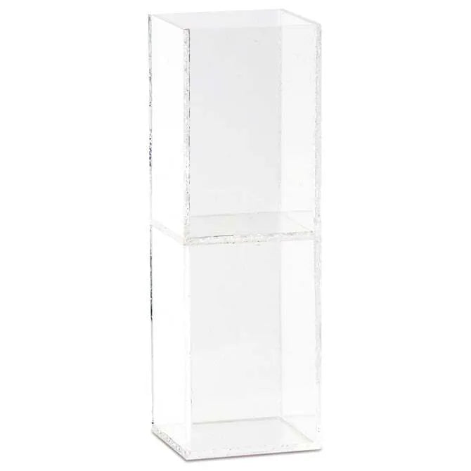 Comatec Square Stackable Glass 2.5oz - Clear Small Drinking Glasses for Juice, Whiskey & Cocktails - Perfect for Home, Bar, Restaurant & Party Use