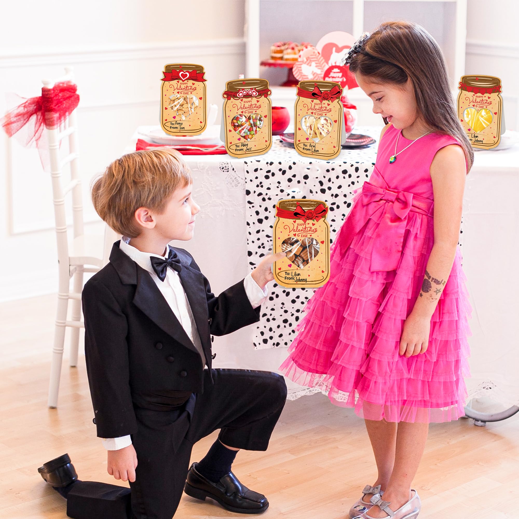 40 Pack Funny 3D Valentine's Day Cards for Kids - Classroom Exchange, School Party Favors & Prizes - Perfect for Valentine's Day Gifts and Classroom Activities (Candy Not Included)