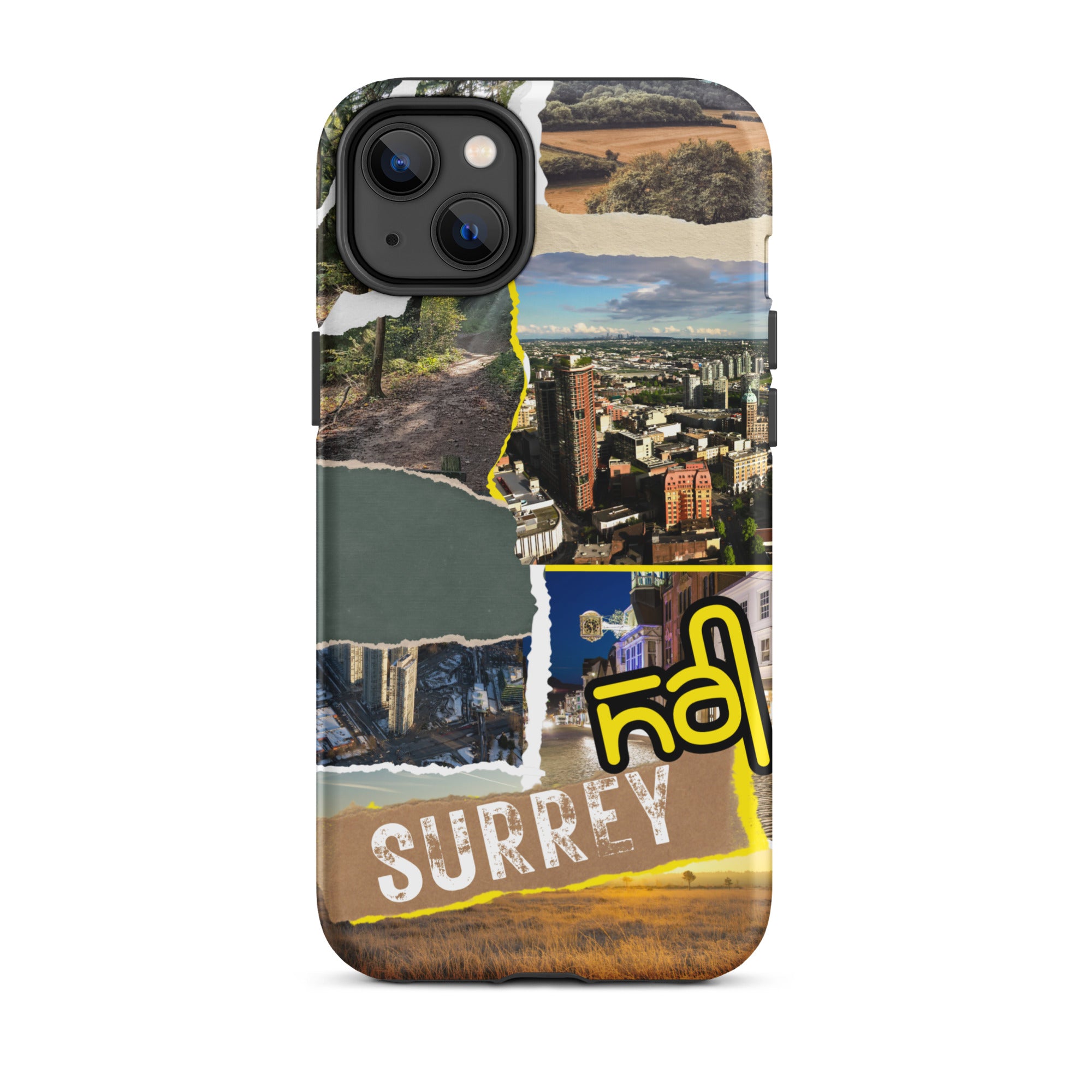 Premium Surrey Collage iPhone Case - Durable Protective Cover with Stylish Design for iPhone [Model] - Perfect for Everyday Use, Travel & Gifting