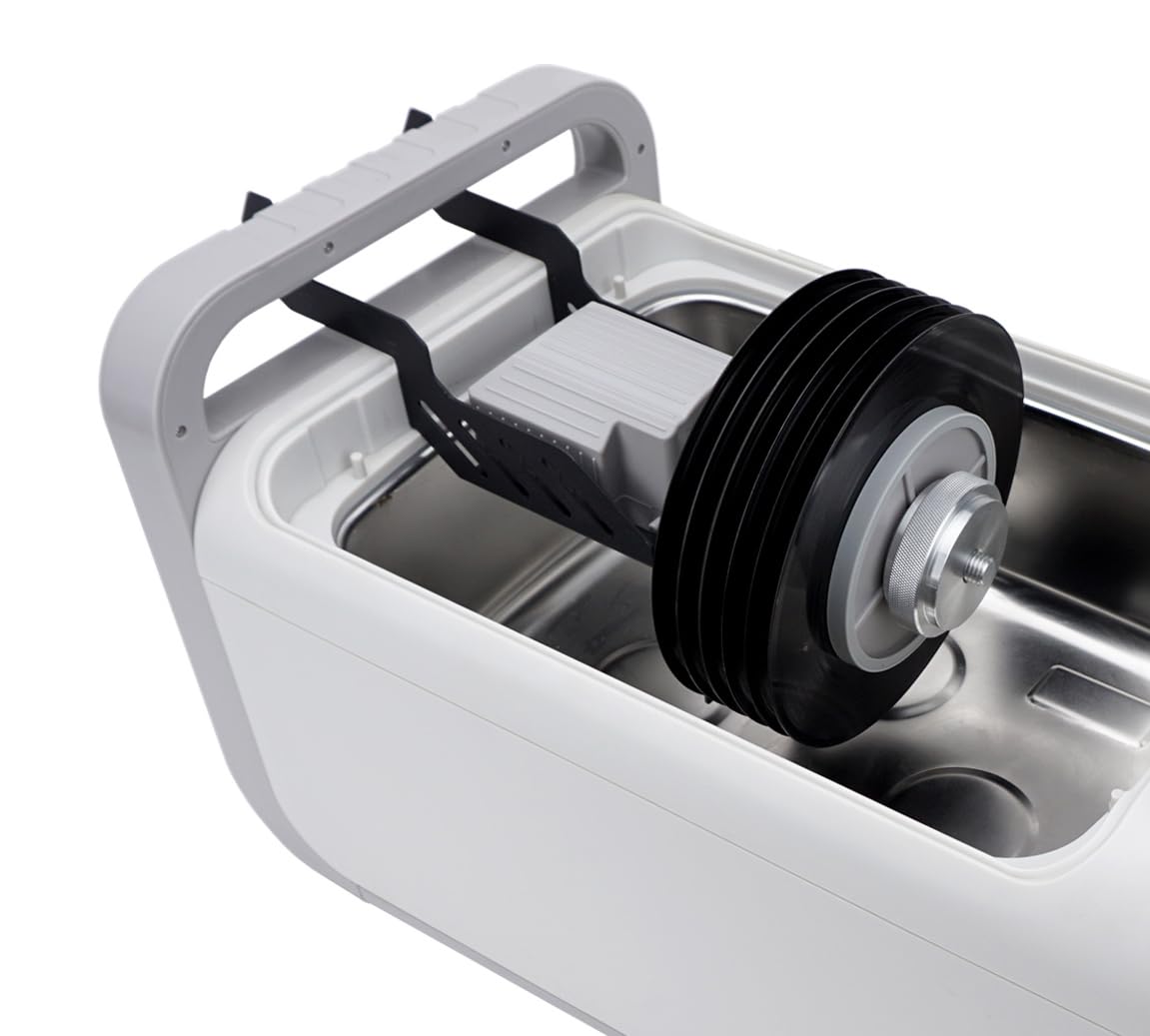 iSonic Motorized Vinyl Record Cleaner Kit for 45s - Compatible with P4875-NH, Ultrasonic Cleaning System for Vinyl Records, Perfect for Home DJs and Record Collectors