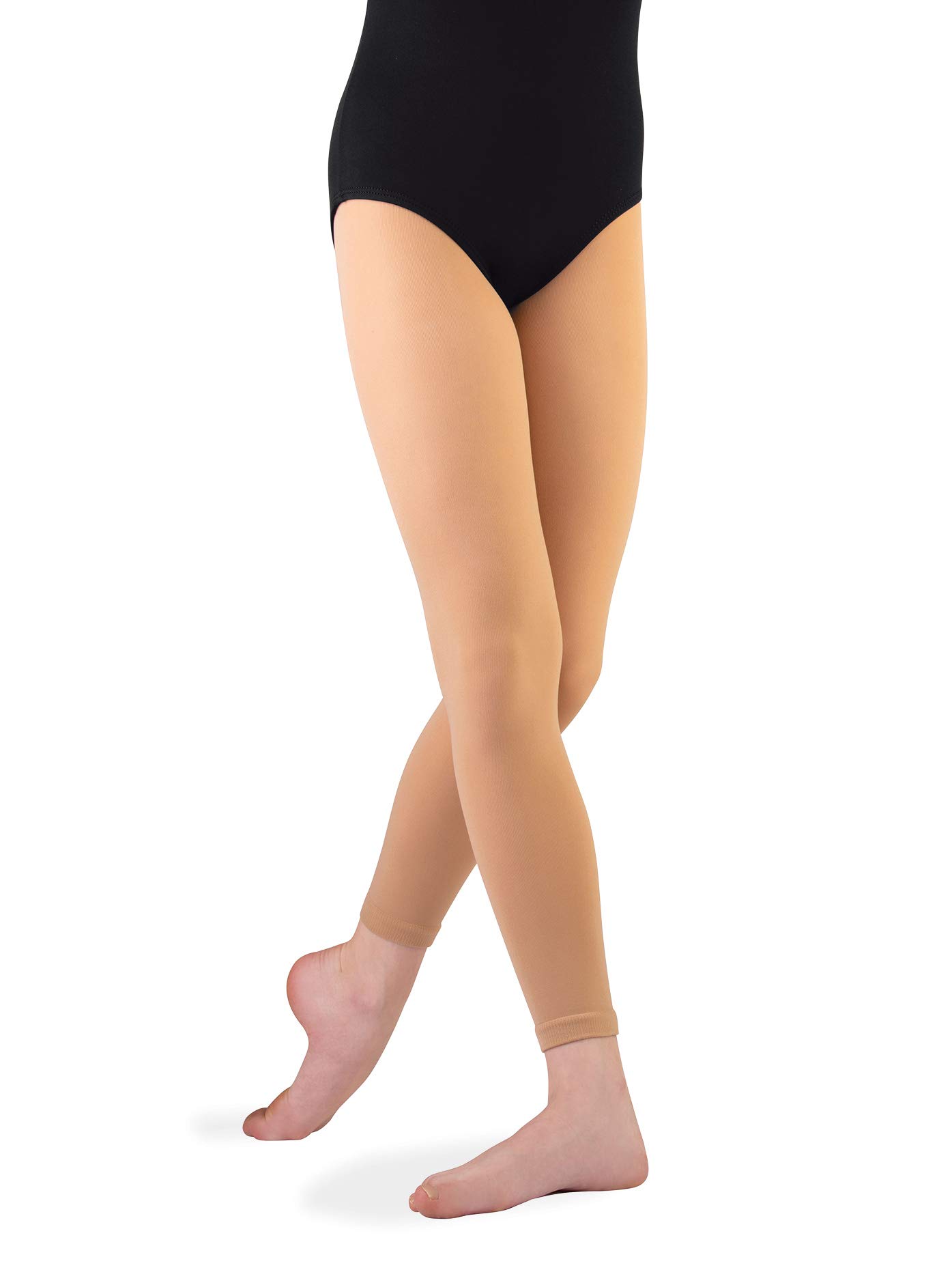 Body Wrappers Women's Supplex TotalSTRETCH Footless Tights - High Waist Yoga Dance Workout Leggings for Pilates, Gym & Activewear