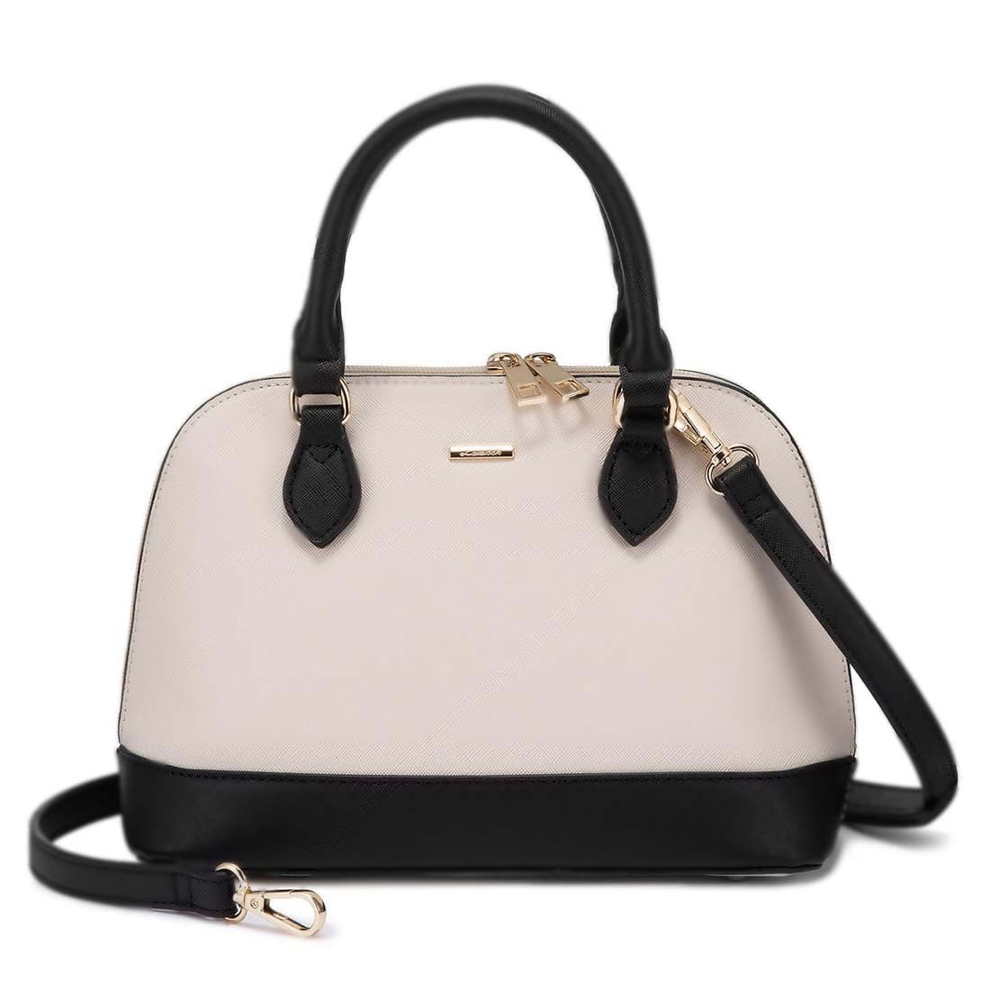 LOVEVOOK Women's Crossbody Bag - Small Dome Satchel with Double Zip for Daily Use