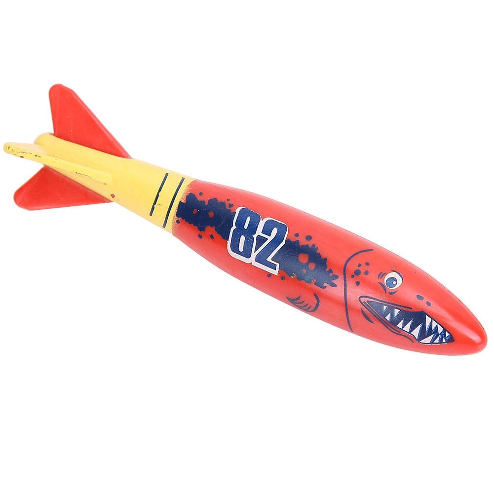 01 Torpedo Rocket Water Toy - Smooth Durable Plastic Material for Kids Outdoor Pool & Beach Games - Easy to Carry Summer Swimming Toy for Boys & Girls