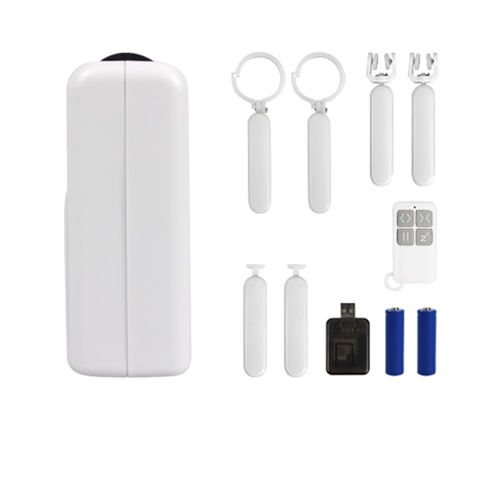 Smart WiFi Electric Curtain Motor - Tuya & Smart Life Compatible - Automatic Curtain Opener for Roman, Rod, I-Type & U-Type Tracks - Home Automation & Voice Control (Small Size, 1 Set) - Perfect for Bedrooms, Living Rooms & Smart Homes