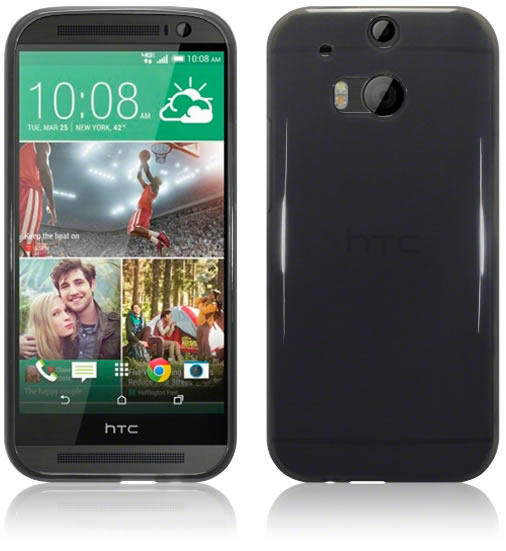 HTC One M9 Smoke Black Gel Case - Slim Protective Phone Cover for Shock Absorption & Grip - Perfect for Daily Use, Travel & Outdoor Activities
