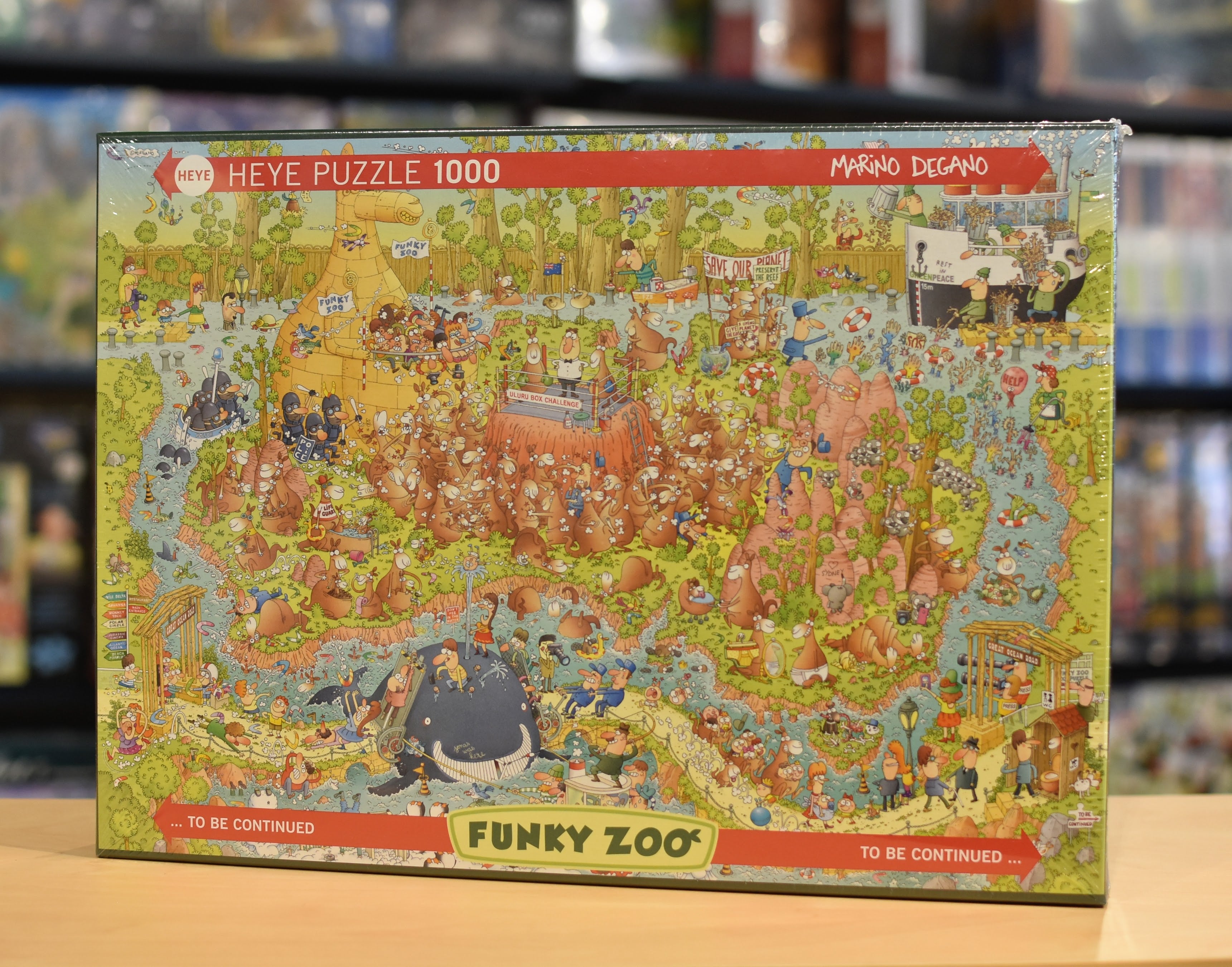 Heye 1000 Piece Jigsaw Puzzle - Funky Zoo Australian Habitat Wildlife Puzzle for Adults & Teens | Perfect for Family Game Night & Stress Relief