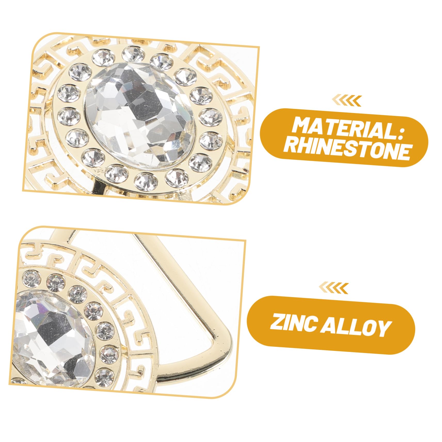 5pcs Rhinestone Dress Accessories for Women - Sparkling Belt Buckles & Suit Decorations | Perfect for Evening Gowns, Prom Dresses & Formal Attire
