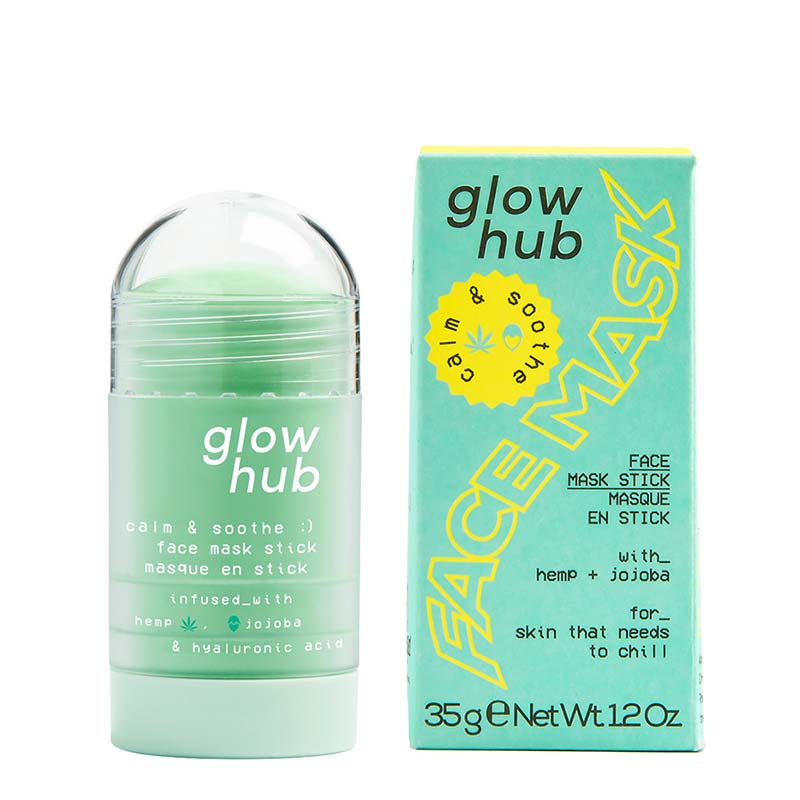 Glow Hub Calm & Soothe Face Mask Stick - Hydrating & Relaxing Skincare for Dry & Sensitive Skin - Perfect for Nighttime Routine & Self-Care Moments