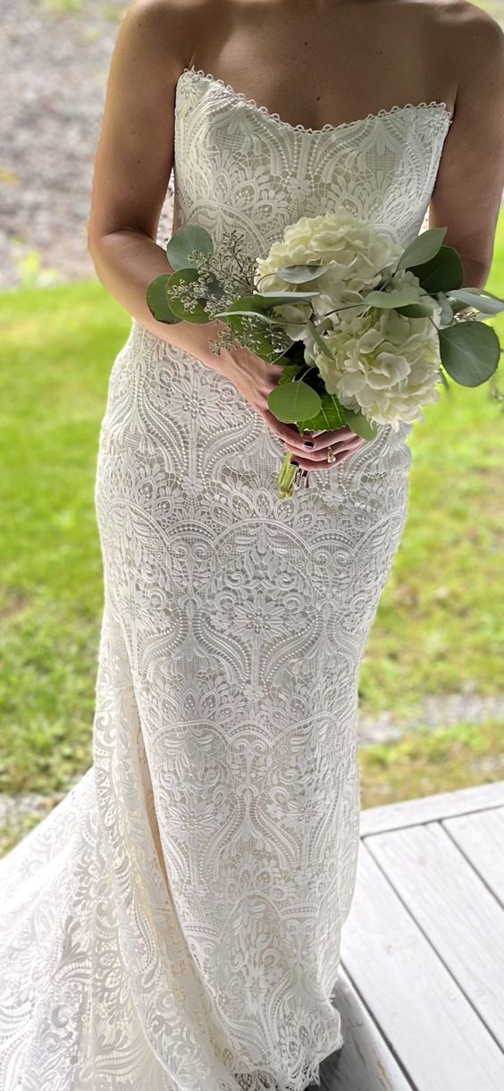 Willowby Yesenia Wedding Gown - Elegant Lace Bridal Dress for Bride, Perfect for Beach, Garden & Outdoor Ceremonies