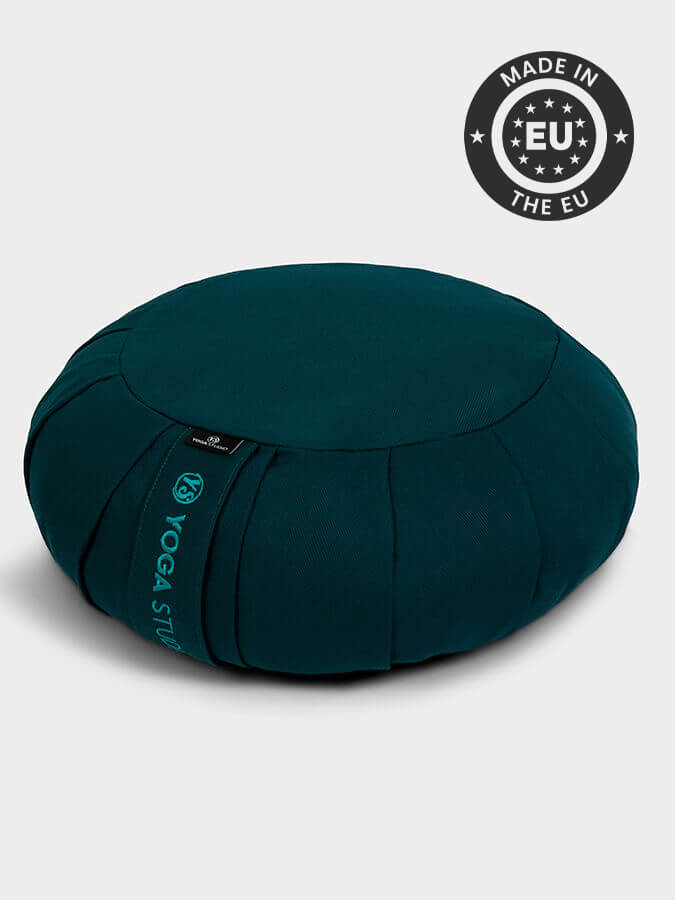 Organic Buckwheat Zafu Meditation Cushion - Round Yoga Pillow for Comfortable Seating, Posture Support & Zen Practice - Perfect for Home, Studio & Meditation Spaces